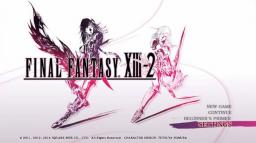 Final Fantasy XIII-2 Title Screen